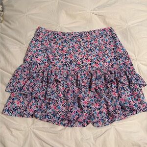 NWT Lilly Pulitzer Floral Ruffle Skirt - Multicolor